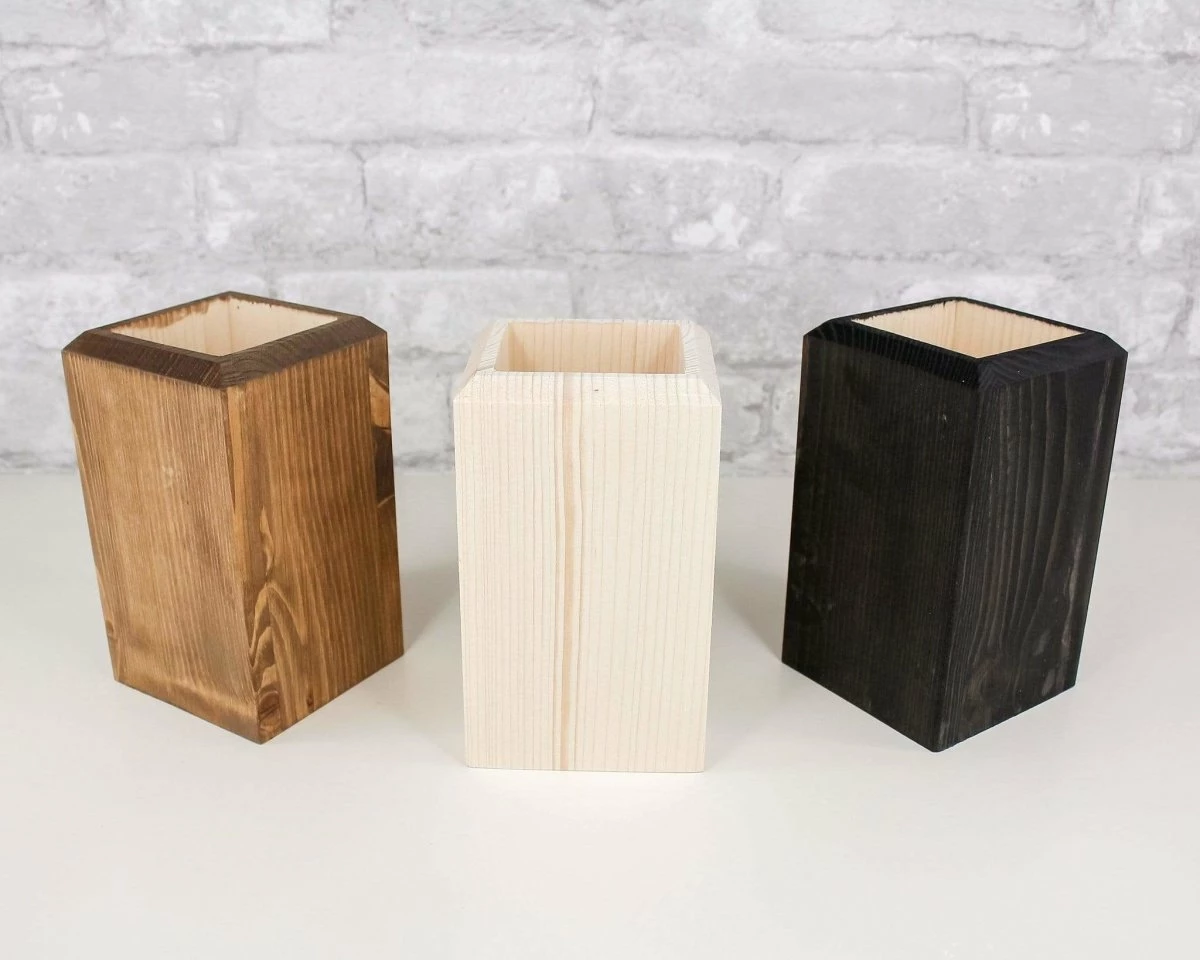 Wood Vases 10 Wood Vases - Image 10